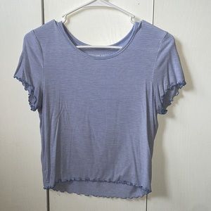 American Eagle | Soft & Sexy Lettuce Trim Crop Tee